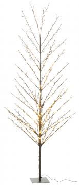 Sapin Dénudé Leds Métal Noir H200cm