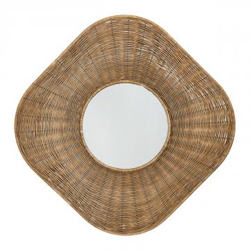 Miroir Isis Rotin Naturel Blanc d'Ivoire