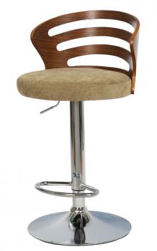 Tabouret de Bar Emilio Tissu Vert Bois Métal