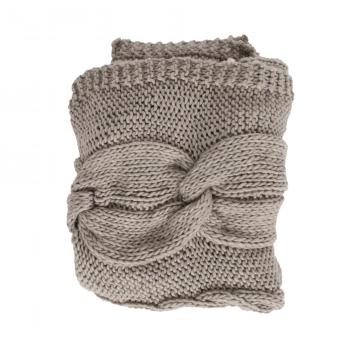 Plaid Tricot Gris Laine 120*150
