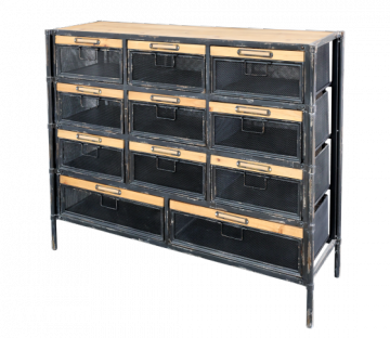 Commode Indus Factory Bois Métal