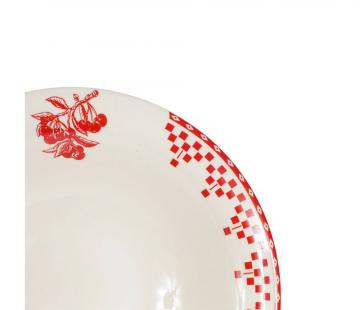 6 Coupelles Damier Rouge Comptoir de Famille