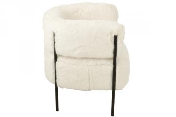 Fauteuil Fourrure Blanc -NEW-