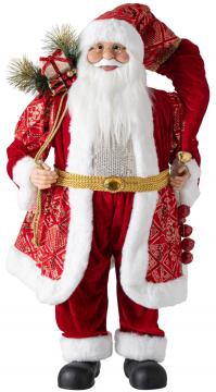 Père Noël Rouge Noël H90cm