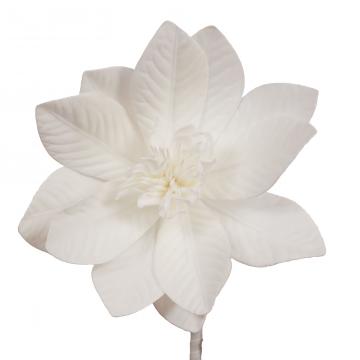 6 Fleurs Tania Blanc H105cm