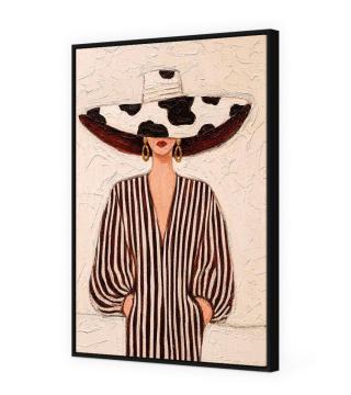 Toile Encadrée Audace Cadre Noir 84*124