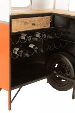 Bus Bar Métal Orange Vintage