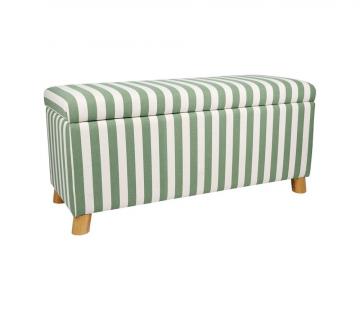 Banc Coffre Belly Vert Ecru