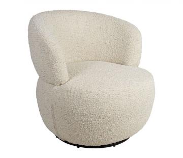 Fauteuil Pivotant Zeline Ecru