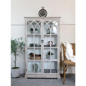 Armoire Vitrine Bois Sable