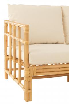 Canapé Elise Bambou Naturel 3 Personnes
