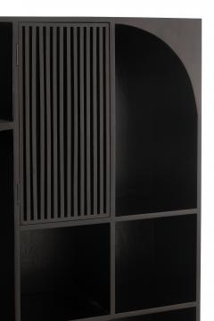 Bibliothèque Etagère Mode Manguier Noir