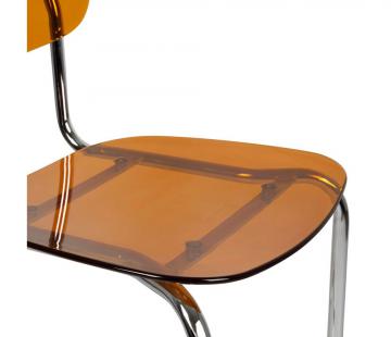 2 x Chaises Seventies Ambre Vintage