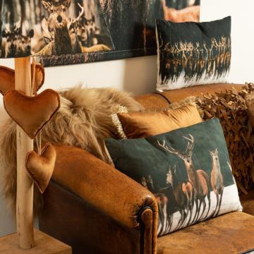Coussins Troupeau Cerfs x2 (40x60)