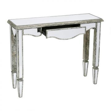 Console Bois Miroir 110cm