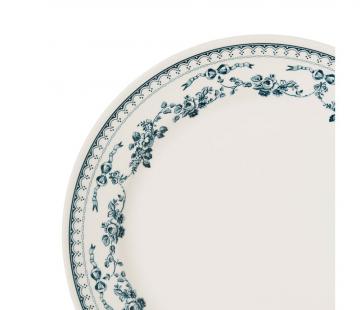 6 Assiettes Plates Faustine Bleu Comptoir de Famille
