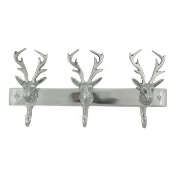 Porte Manteau Cerf Alu x3