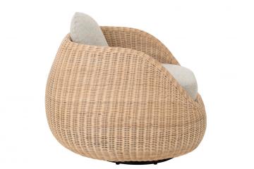 Fauteuil Tournant Rotin Naturel