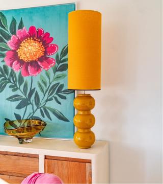 Lampadaire Pila Moutarde 130cm