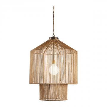 Suspension Akemi Jute Naturelle Blanc d'Ivoire