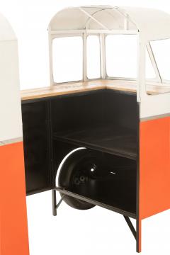 Bus Bar Métal Orange Vintage