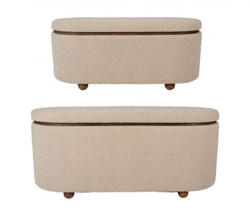 Banc Coffre x2 Alpinia Beige