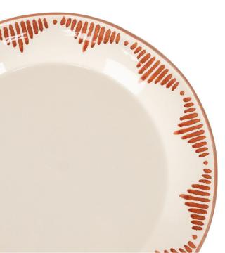 6 Assiettes Plates Naples Terracotta