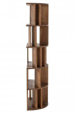 Bibliothèque Demi Cercle Mindi Naturel