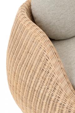 Fauteuil Tournant Rotin Naturel
