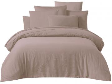 2 x Taies d'Oreiller Taloa Pétale Satin de Coton Lavé (3tailles)
