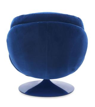 Fauteuil Memento Velours Bleu