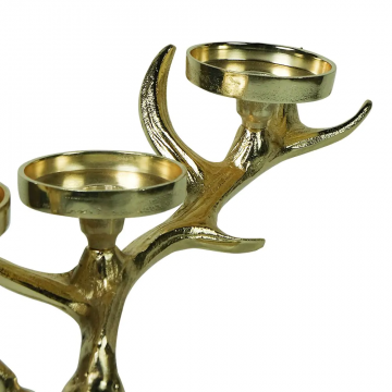Chandelier Cerf Debout Champagne