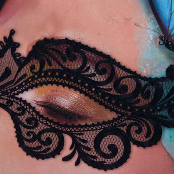 Toile Cadre Masque Papillon 100*100 NEW