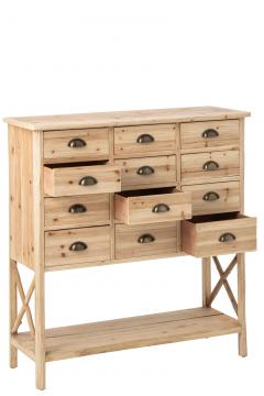 Commode 12 Tiroirs Chamonix Pin Naturel