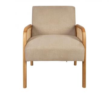 Fauteuil Firmin Beige Naturel Comptoir de Famille