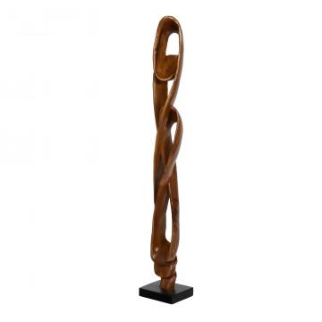 Sculpture Totem Sumba Teck H161cm