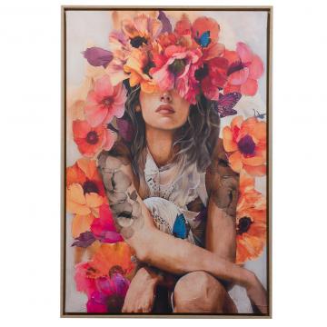 Cadre Toile Louise Fleurs 80*120