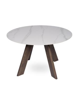 Table à Manger Ronde Chêne Pierre Manre Athezza