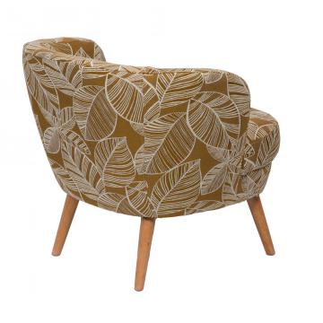Fauteuil Dagmard Feuilles Miel