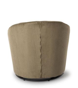 Fauteuil Pivotant Viby Velours Kaki Athezza