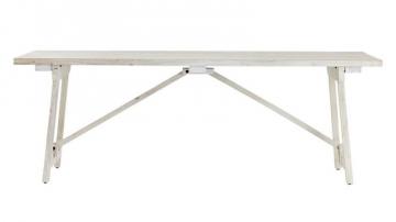 Table à Manger Lhettie Pin Blanchi 180cm