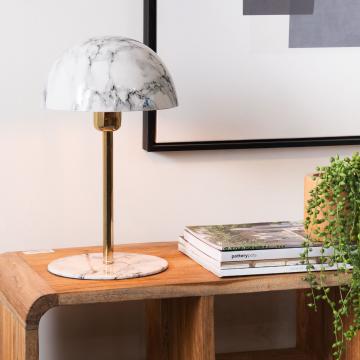 Lampe Basile Blanc Marbré