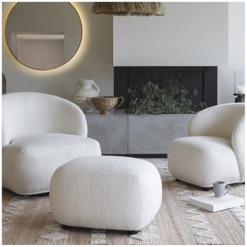 Pouf Lisette Bouclette Crème