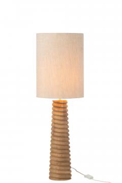 Lampe Filtage Bois Naturel GM