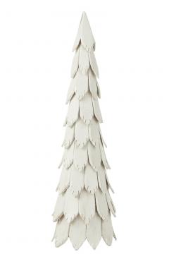 Sapin de Noël Pièces de Bois Blanc H120cm