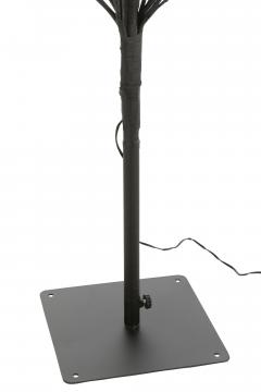 Sapin Dénudé Leds Métal Noir H200cm