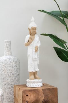 Vase Lauwra Ciment Blanc H100cm