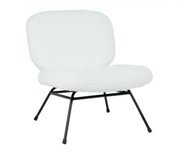 Fauteuil Ethior Blanc Bouclettes