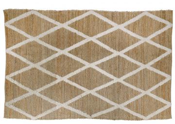 Tapis Soledad Jute/Laine Blanc d'Ivoire 300x200