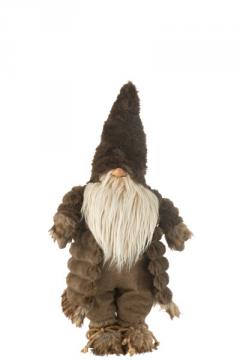 Lutin Forêt Veste Rembourrée Brun H64cm